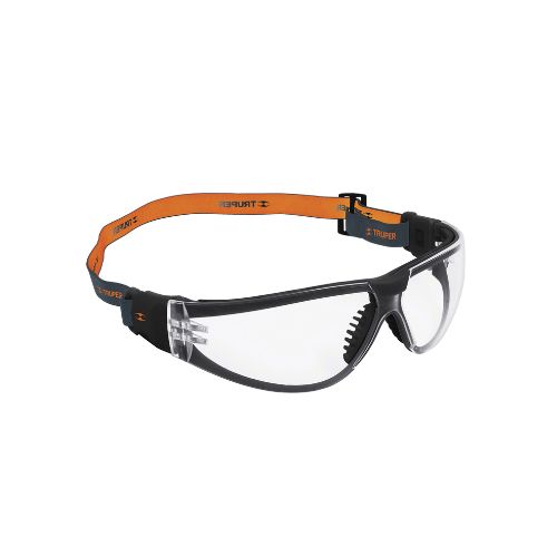 LENTES DE SEGURIDAD, TRANSPARENTE CON BANDA ELÁSTICA   TRUPER Imagen
