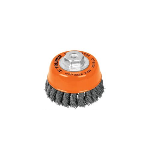 CARDA COPA ALAMBRE TRENZADO GRUESO 3x5/8 P/ESM TRUPER