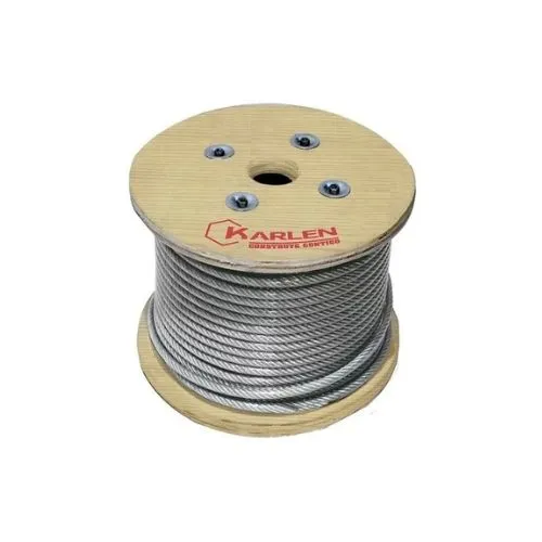 CABLE DE ACERO GALV 3/32 FORRADO (Rollo 80mts)  GIMBEL