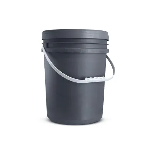 CUBETA DE PLASTICO  GRIS 19 lts CON TAPA NUEVA