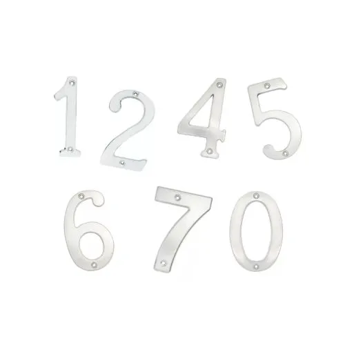 NUMERO DE BRONCE CROMO SATIN (7)       HF